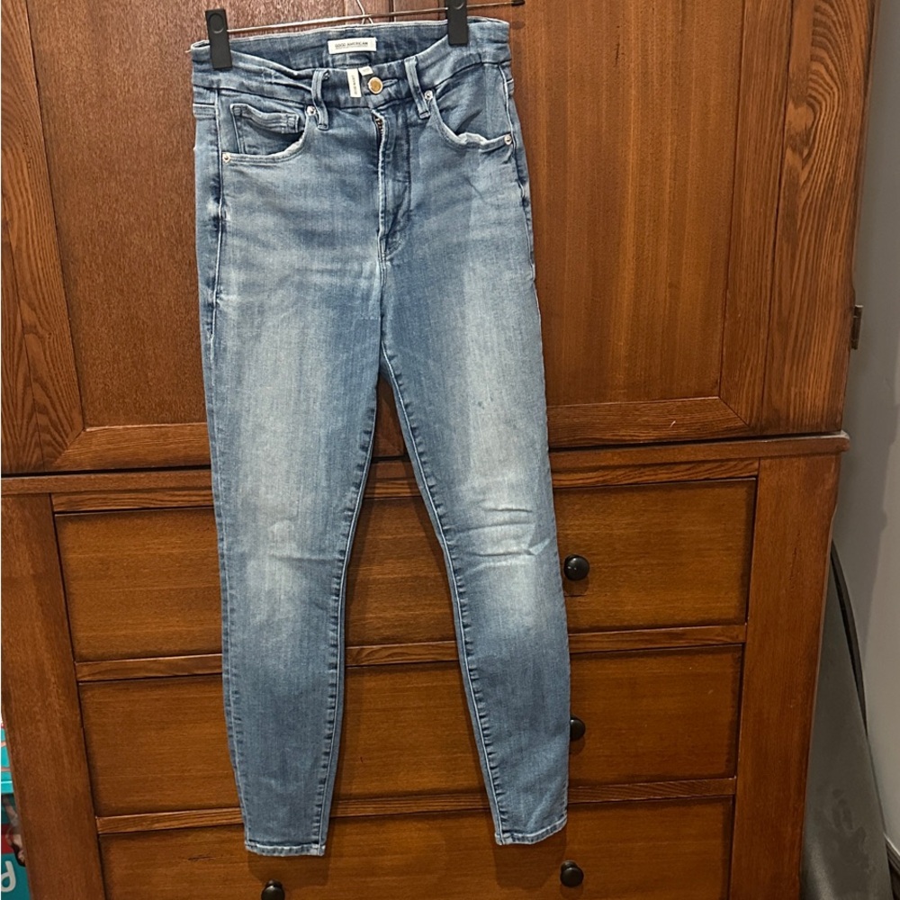 Good American Medium Blue Skinny Jeans